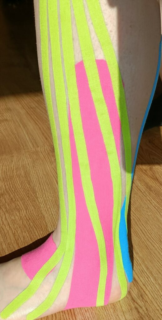 Plaster na odcinku nodze